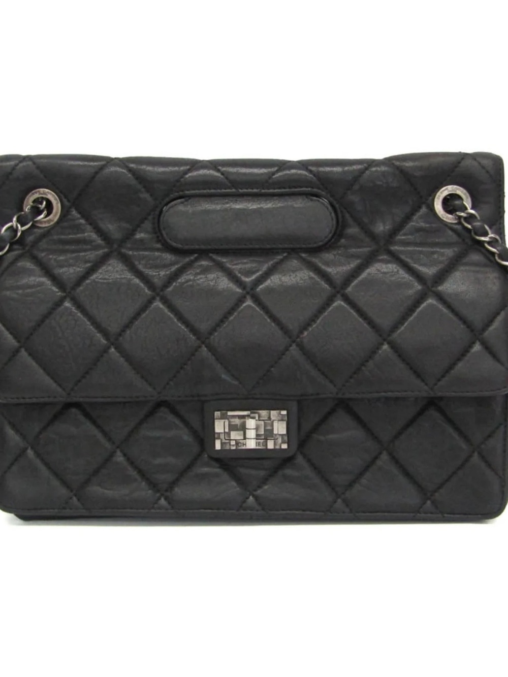Classic Quilted Black Shoulder Bag 2.55 - Lambskin